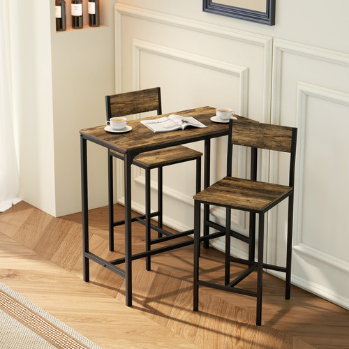 Piece bar table and stools - 3-piece,