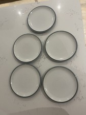 5 X Denby, Blue Jetty, White, Salad Lunch Plates 9” Vgc Stoneware