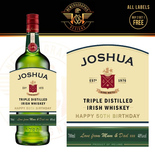 Personalised irish whiskey - irish,