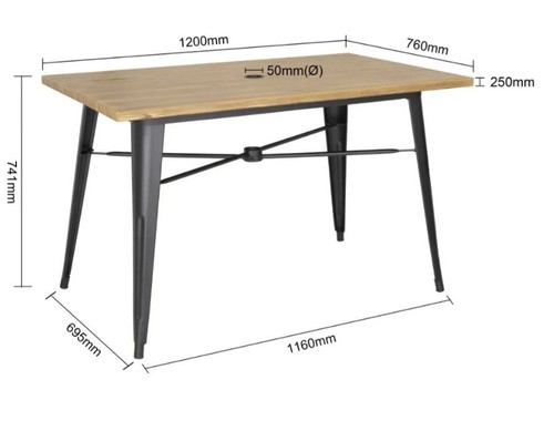 Bolero complete outdoor table - complete,