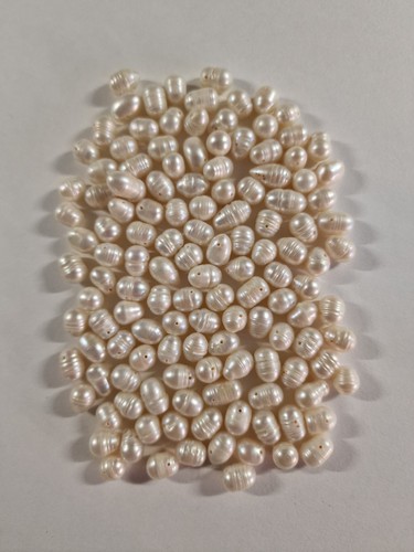 100g white baroque freshwater - white,