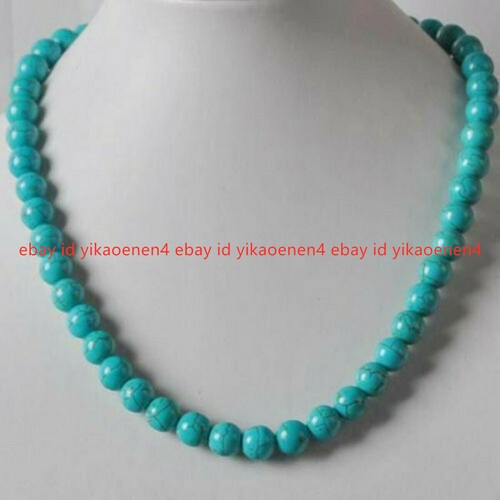 Natural 8mm blue - blue, turquoise