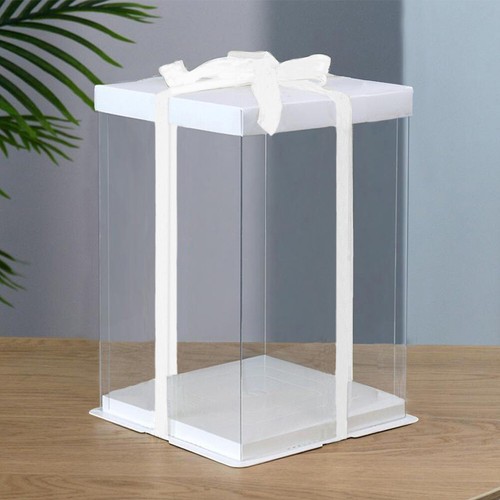 Clear pvc gift boxes cake - pvc,