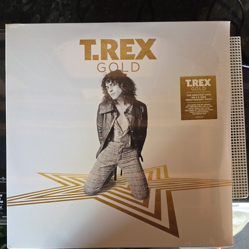 Rex gold vinyl record - gold,