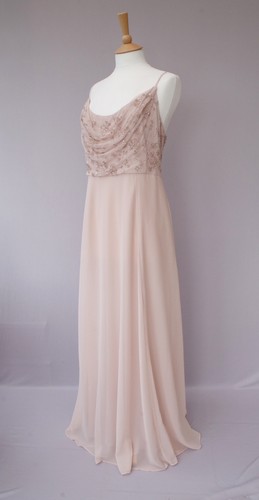 Monsoon nude pink long - pink, chiffon