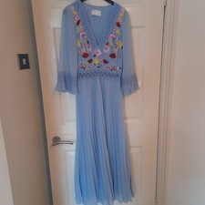 Asos Light Blue Embroidered