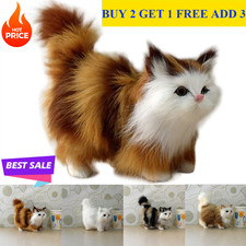 Realistic Cat Stuffed Plush Cats Toy Soft Cute Plush Cat Doll For Kid Gifts 2025