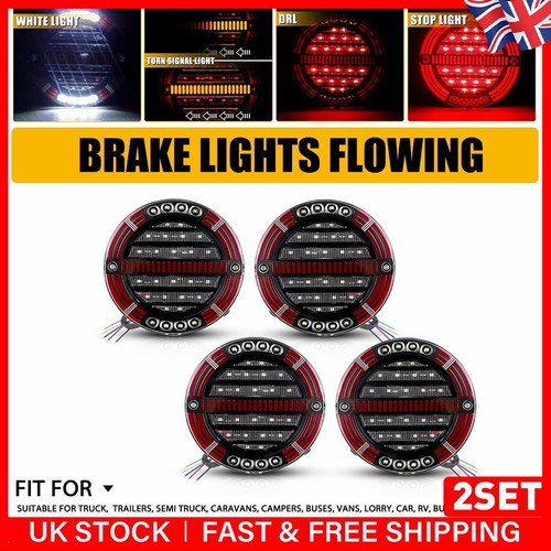 Round led tail light - 8x,