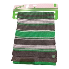 VfL Wolfsburg Football Scarf – Green Grey Stripes – Official Club – NEW Gift