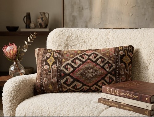 Turkish wool kilim cushion - turkish,
