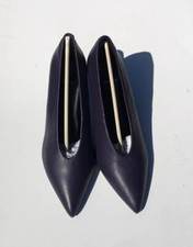 New M&S Purple Leather Pointed
