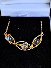 9ct Gold ROCK CRYSTAL NECKLACE