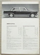 ALFA ROMEO 2600 BERLINA Car