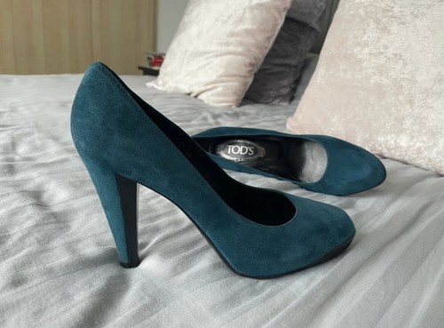 Todd teal suede high heel - suede,