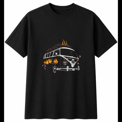 Greyscale camper van - greyscale,