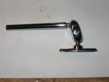 Chrome Mirror stalk arm - 7/16" dia, adjustable knuckle, vintage Lucas style
