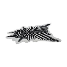 Faux Zebra Print Rug Carpet