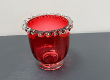 Vintage cranberry glass vase