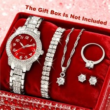 6pcs Women's Luxury Watch &