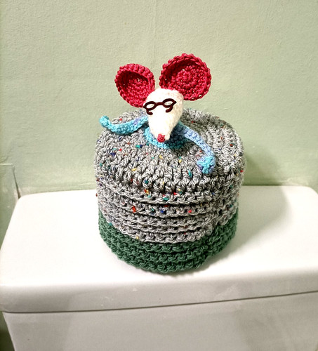 Crochet toilet roll cover - toilet,