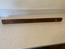 Vintage Spirit Level - Wood with Brass Fittings. 90cm long