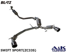 BLITZ 63180 NUR-SPEC Exhaust system STEINLESS TAIL for SWIFT SPORT ZC33S