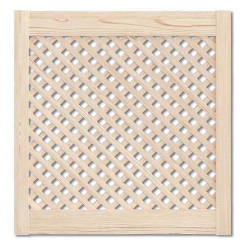 Natural plain front lattice - natural,