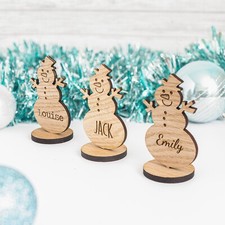 Personalised Wooden Snowman