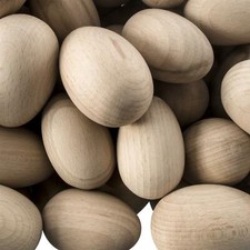 Wooden Eggs |3 Sizes| Natural