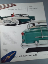 Original 1954 Oldsmobile 98 Magazine Ad "Height of Fashion"