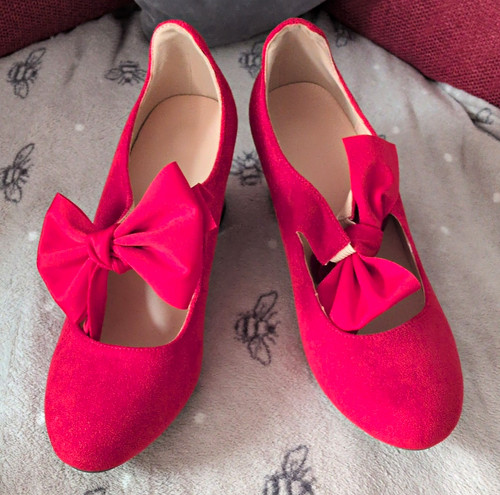 Women red suede court - women’s,
