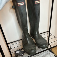 Hunter Unisex Original Tall Wellington Boots Dark Navy UK 10