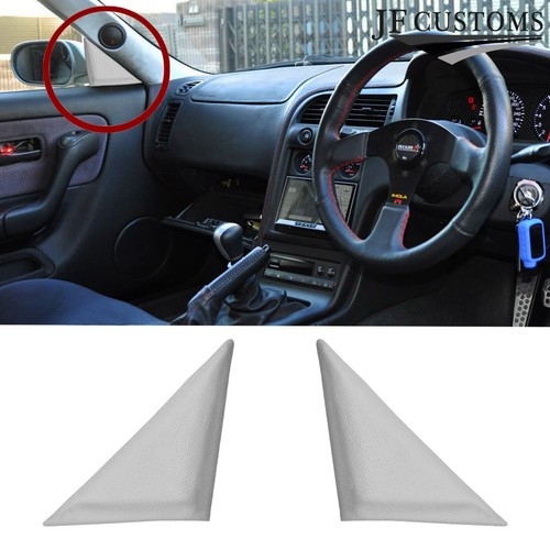 White wing mirror door - 2x,