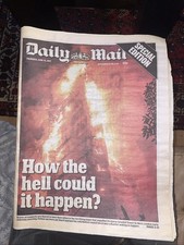 Daily Mail Newspaper. Jun 15 2017. Grenfell Tower Disaster Special Edition.