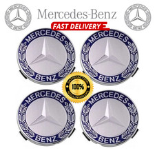 4 x Blue Mercedes Benz 75mm