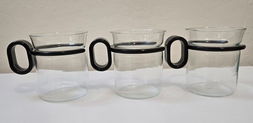 Bodum style vtg black round - style,