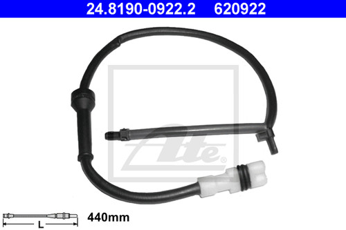 Warning contact brake pad - warning,
