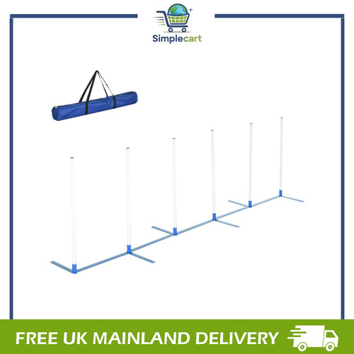 Dog weave pole - set, agility