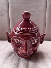 Ceramic Beetroot Pot Lidded