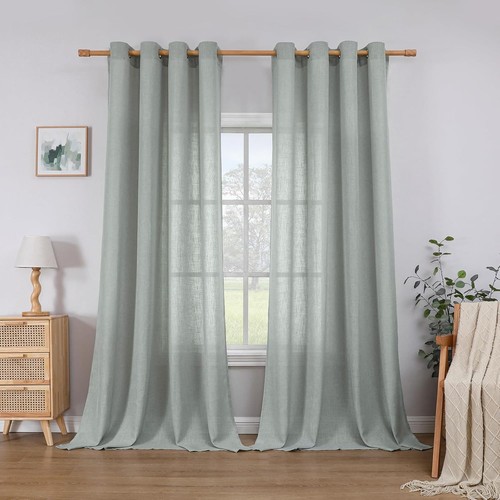 Cucraf linen curtains eyelet - cucraf,