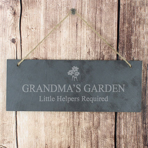 Personalised slate garden sign - personalised,