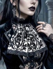 Black White Velvet Skull