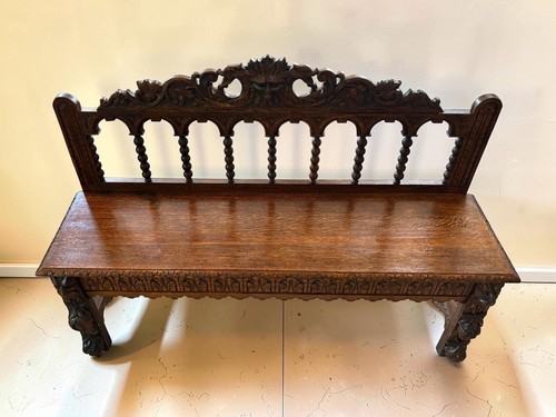 Antique victorian carved oak - victorian,