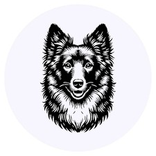 24 x 'Mudi' Stickers -  for Crafts, Scrapbooking and Labelling (SK00067262)