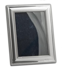 Vintage Sterling Silver & Wood Easel Back Photo Frame Carrs Of Sheffield