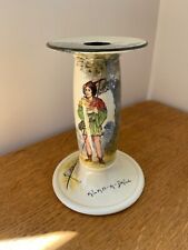 Beautiful Antique Royal Doulton Circa 1914 'Under The Greenwood Tree Candlestick