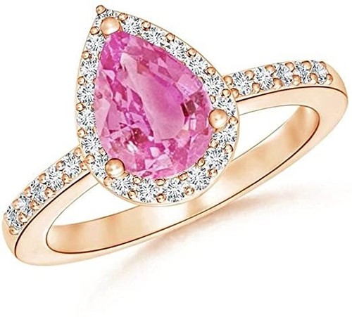 Pear cut pink diamond - pear,