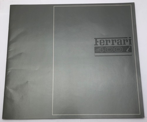 Ferrari 400i sales brochure - sales,