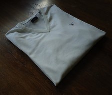 GANT size XL V-Neck Cotton Men's Sweaters White NEW
