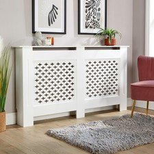 Large White Radiator Cover MDF